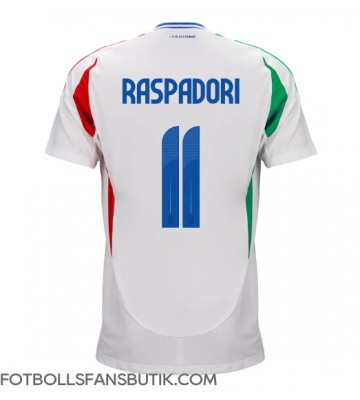 Italien Giacomo Raspadori #11 Replika Bortatröja EM 2024 Kortärmad